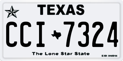 TX license plate CCI7324