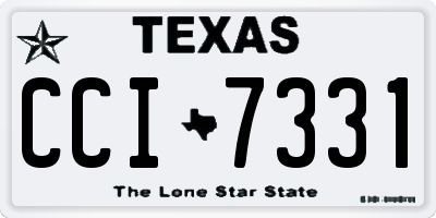 TX license plate CCI7331