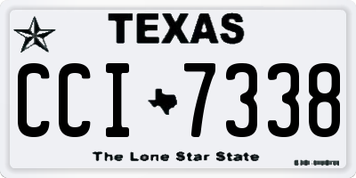 TX license plate CCI7338