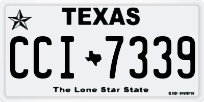 TX license plate CCI7339