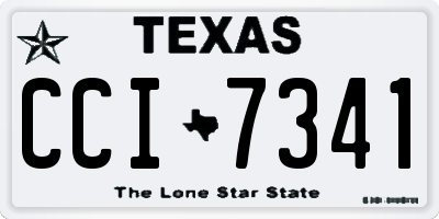 TX license plate CCI7341