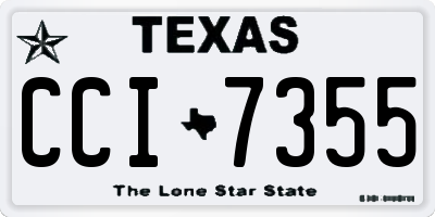 TX license plate CCI7355