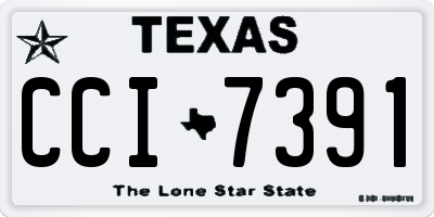 TX license plate CCI7391