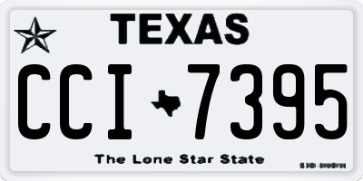 TX license plate CCI7395