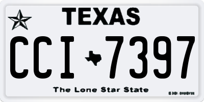 TX license plate CCI7397