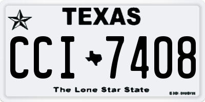 TX license plate CCI7408