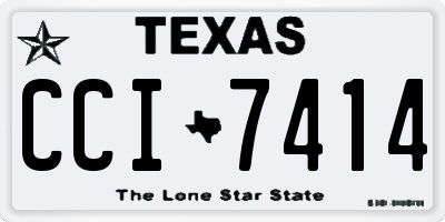 TX license plate CCI7414