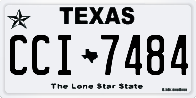 TX license plate CCI7484
