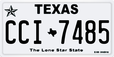 TX license plate CCI7485