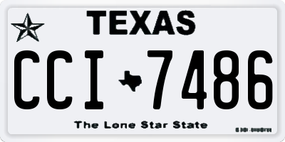 TX license plate CCI7486