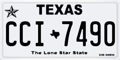 TX license plate CCI7490