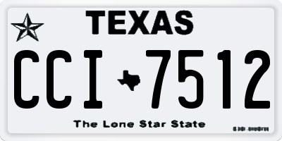 TX license plate CCI7512