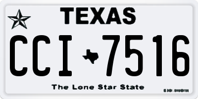 TX license plate CCI7516