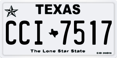 TX license plate CCI7517