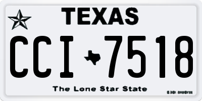 TX license plate CCI7518