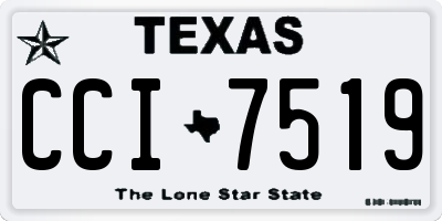 TX license plate CCI7519