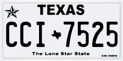 TX license plate CCI7525