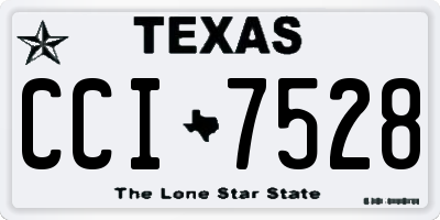 TX license plate CCI7528