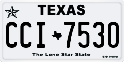 TX license plate CCI7530