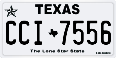 TX license plate CCI7556
