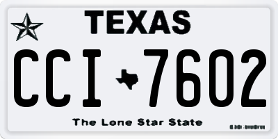 TX license plate CCI7602
