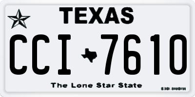 TX license plate CCI7610