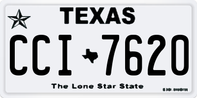 TX license plate CCI7620