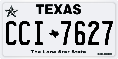 TX license plate CCI7627