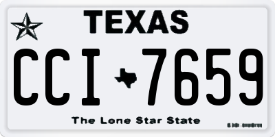 TX license plate CCI7659