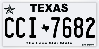 TX license plate CCI7682