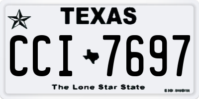 TX license plate CCI7697