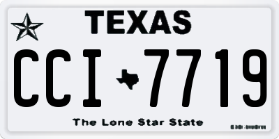 TX license plate CCI7719