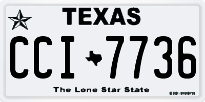 TX license plate CCI7736
