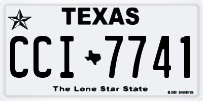 TX license plate CCI7741
