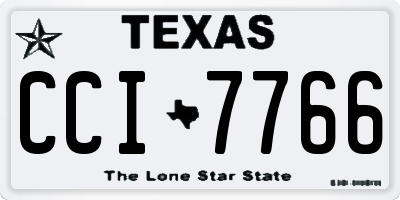 TX license plate CCI7766