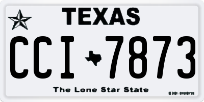 TX license plate CCI7873