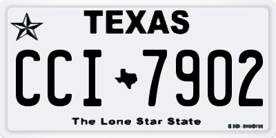 TX license plate CCI7902