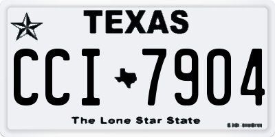 TX license plate CCI7904
