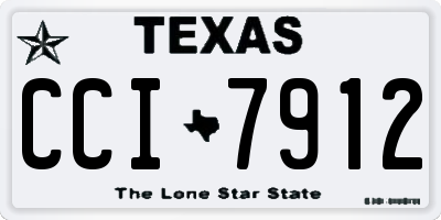 TX license plate CCI7912