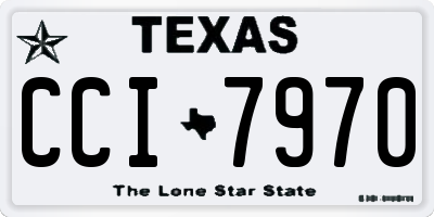 TX license plate CCI7970