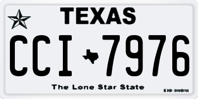 TX license plate CCI7976