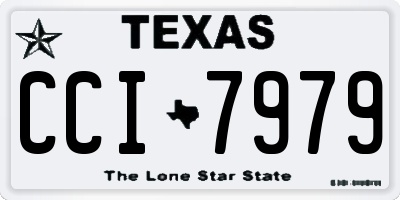 TX license plate CCI7979