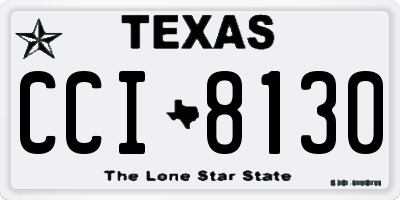 TX license plate CCI8130