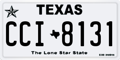 TX license plate CCI8131