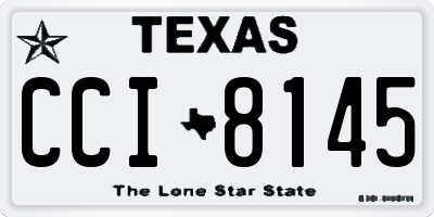 TX license plate CCI8145