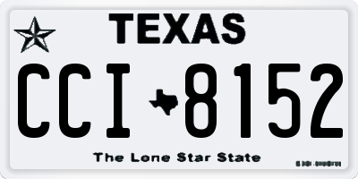 TX license plate CCI8152