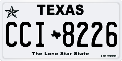 TX license plate CCI8226