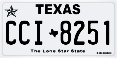 TX license plate CCI8251