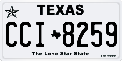 TX license plate CCI8259
