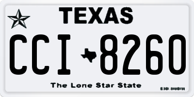 TX license plate CCI8260